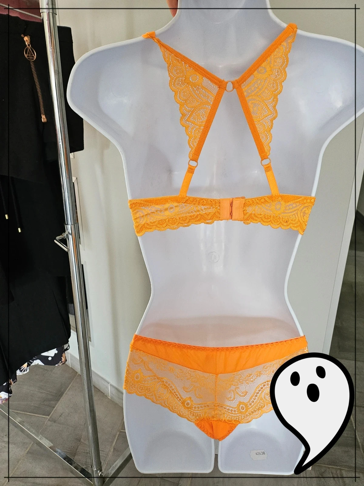 conjunto sutiã e calcinha kawaii fofo conjunto de lingerie um de renda chique – photo 6